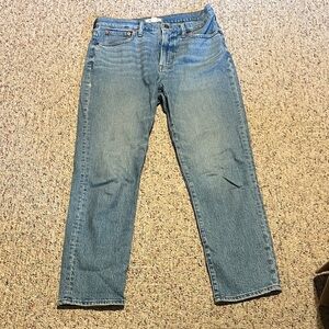 Madewell Women's Straight Leg Blue Jeans